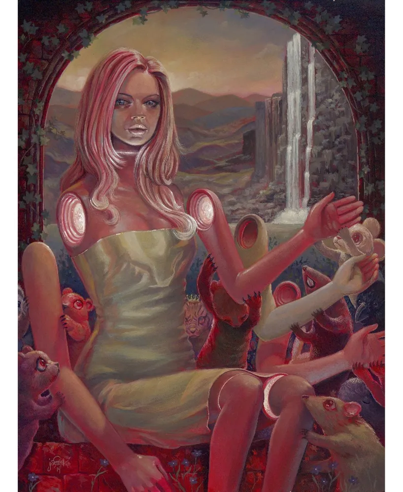 Eyes On Walls Aaron Jasinski Made in Our Image Museum Mounted Canvas 44" x 33"