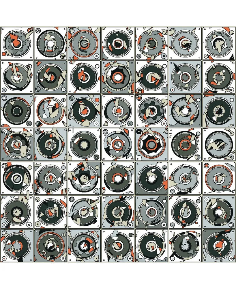 Eyes On Walls Hr-Fm Stereogram Museum Mounted Canvas 24" x 24"