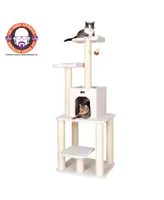 Armarkat Real Wood 5-Level Cat Tree, With Condo and Two Perches