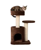 Armarkat Carpeted Real Wood Cat Tree Condo
