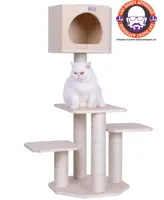 Armarkat 46" Real Wood Premium Scots Pine, Solid Wood Cat Tree