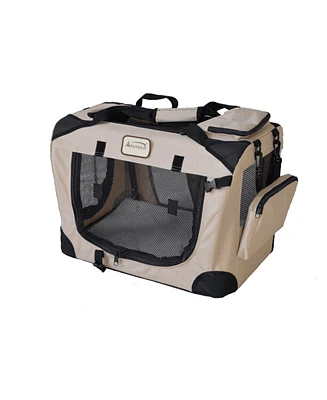 Armarkat FoldIng Soft Dog Crate For Dogs And Cats, Pet Travel Carrier Bag For Big Medium Cats PC201B