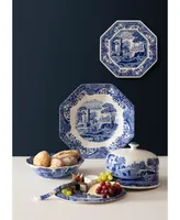 Spode Blue Italian Cheese Plate and Knife