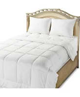 Circles Home 100% Premium Cotton Comforter - Soft and Breathable Comforter with Square Shape Quilting Design