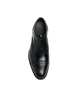 Anthony Veer Men's Ford Quarter Brogue Oxford Leather Sole Lace-Up Dress Shoe