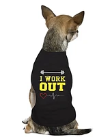 Parisian Pet I Work Out Dog T-Shirt