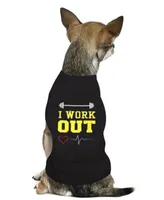 Parisian Pet I Work Out Dog T-Shirt