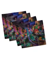 Ambesonne Garden Set of 4 Napkins, 12" x 12"