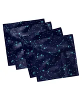 Ambesonne Astrology Set of 4 Napkins, 12" x 12"