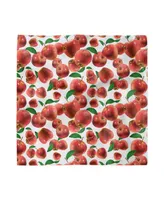 Ambesonne Apple Set of 4 Napkins, 12" x 12"