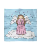 Ambesonne Angel Wings Set of 4 Napkins, 12" x 12"