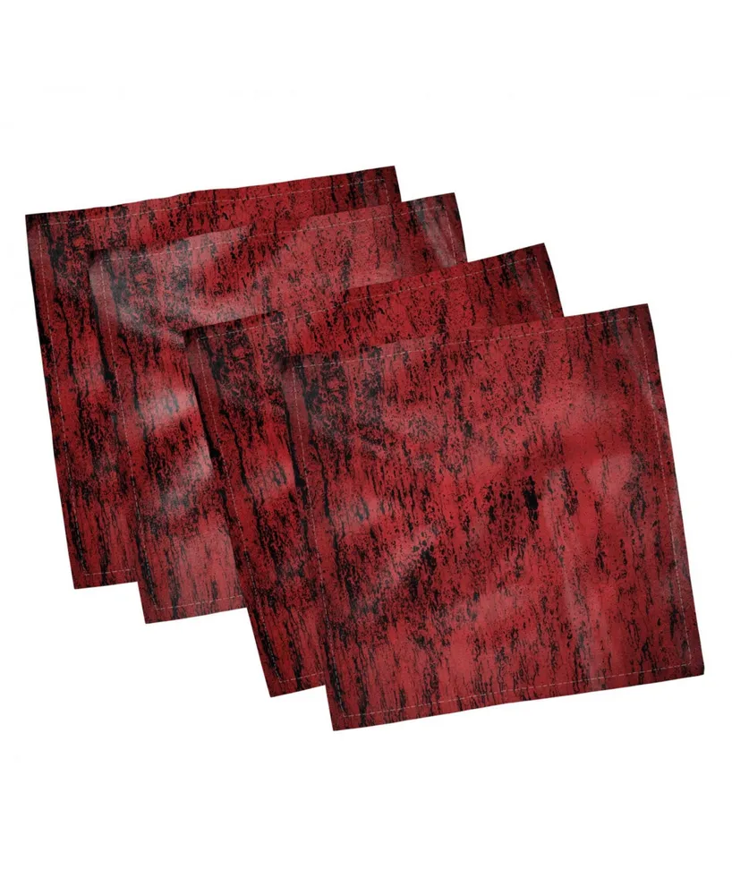 Ambesonne Grungy Abstract Set of 4 Napkins, 18" x 18"