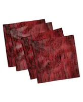 Ambesonne Grungy Abstract Set of 4 Napkins, 18" x 18"