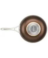 Anolon Nouvelle Copper Luxe Sable Hard-Anodized Non-Stick Stir Fry Pan