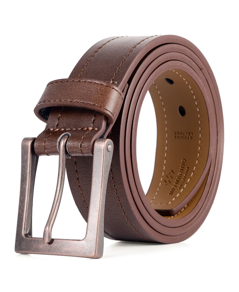 Mio Marino Men's Tawny Casual Prong Belt