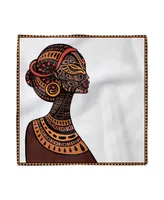 Ambesonne African Set of 4 Napkins