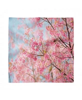 Ambesonne Floral Set of 4 Napkins, 18" x 18"