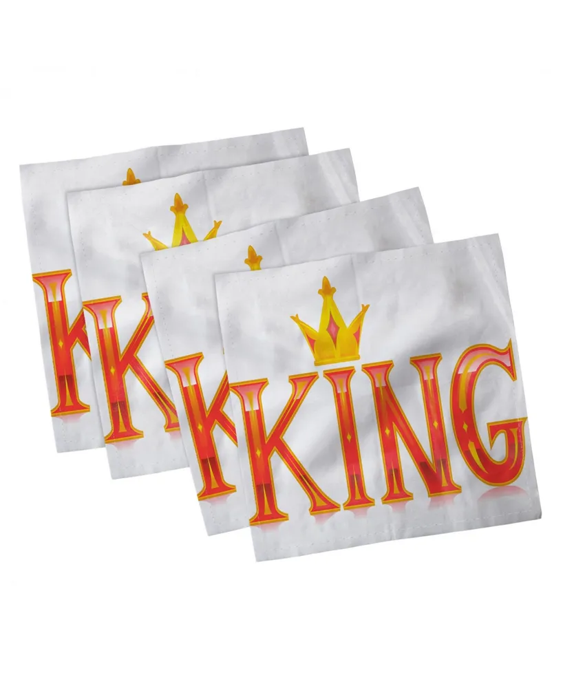 Ambesonne King Set of 4 Napkins, 18" x 18"