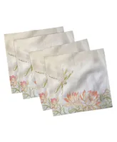 Ambesonne Dragonfly Set of 4 Napkins