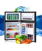 Refrigerator Small Freezer Cooler Fridge Compact 3.2 cu ft. Unit