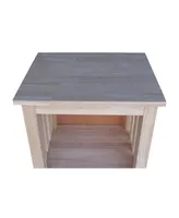 International Concepts Mission Tall End Table with Drawer