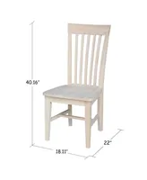 International Concepts Tall Mission Chairs, Set of 2