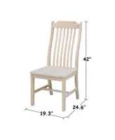 International Concepts Steambent Mission Chairs, Set of 2