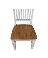 International Concepts Vista Slat Back Chairs, Set of 2