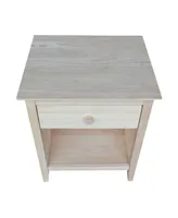 International Concepts Nightstand with 1 Drawer