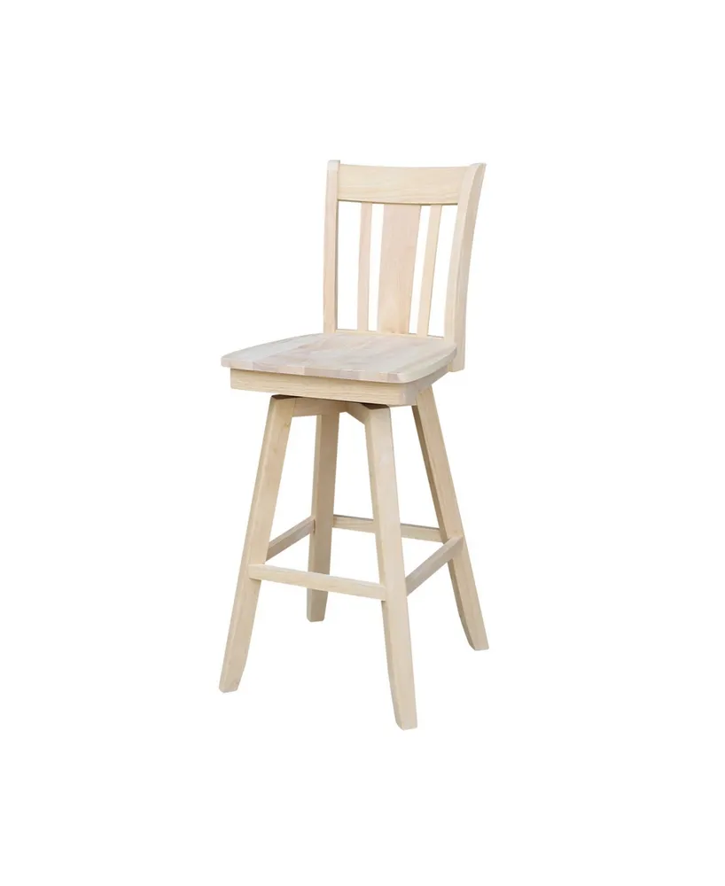 International Concepts San Remo Bar Height Stool with Swivel and Auto Return