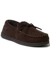 Dearfoams Men's Toby Microsuede Moccasin House Shoe Slipper