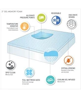 Sleep Philosophy 3 Gel Infused Memory Foam Mattress Toppers