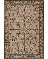 nuLoom Dawn Kathleen Krem 8'6" x 13' Outdoor Area Rug