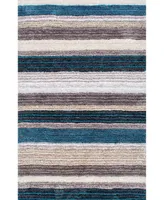 nuLoom Zoomy Hand Tufted Classie Blue 7' x 9' Area Rug