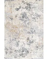 Nuloom Terra Contemporary Motto Abstract Beige Area Rug