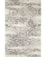 nuLoom Manor Distressed Freja Gray 6'7" x 9' Area Rug