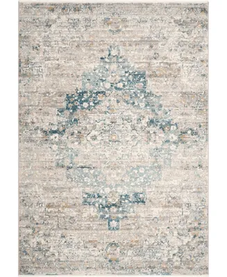 nuLoom Delicate Diana Persian Vintage-Inspired Blue 5'3" x 7'3" Area Rug