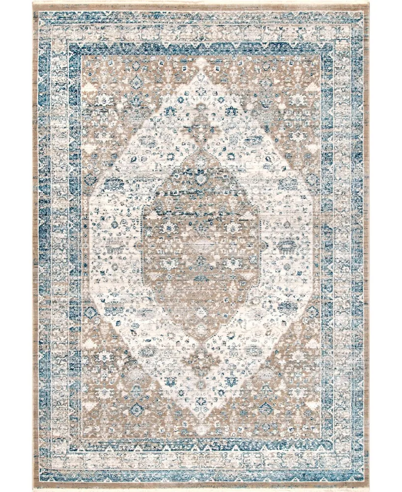 nuLoom Selina Hagia Sophia Oriental Gray 5'3" x 7'3" Area Rug