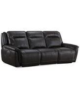 Lenardo 3-Pc. Leather Sofa with 3 Power Motion Recliners