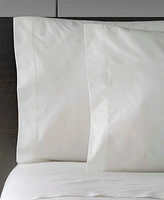 Vera Wang Solid 400 Thread Count Cotton Percale 4 Piece Sheet Set