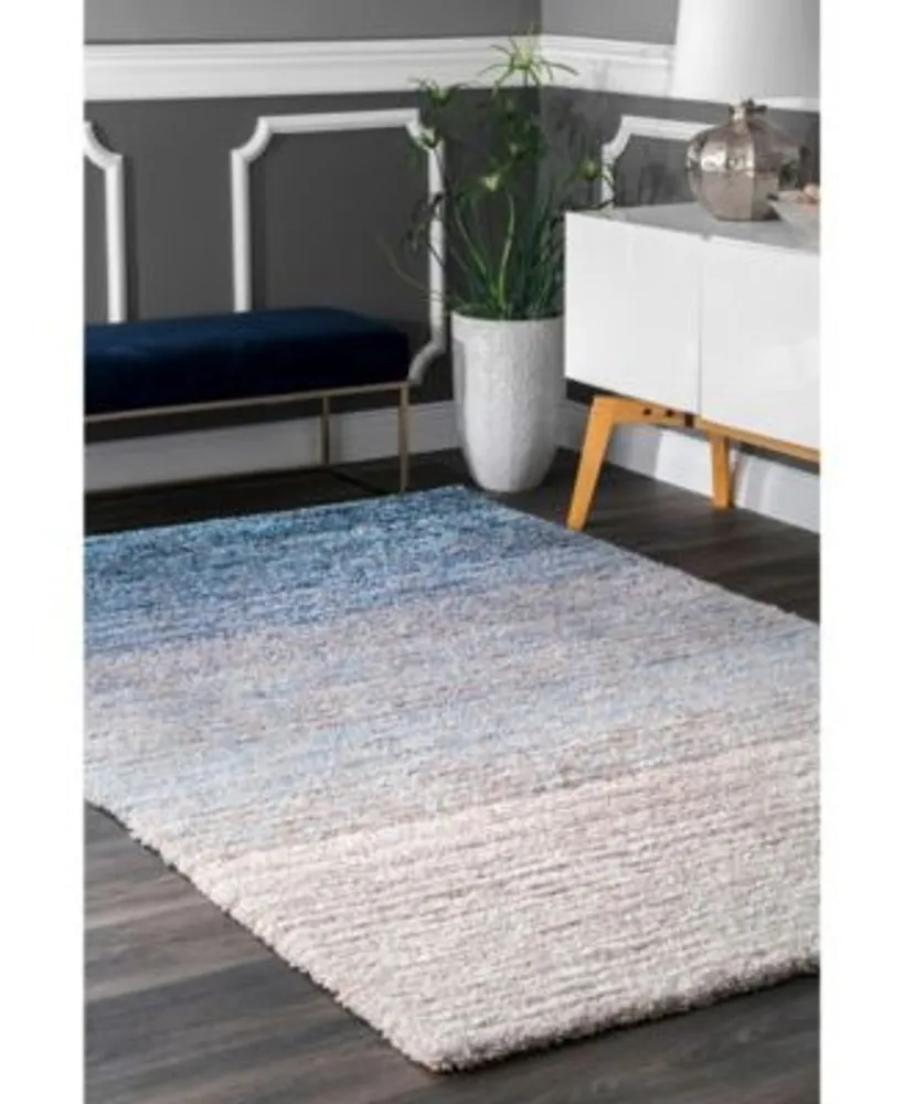 Nuloom Zoomy Ombre Striped Emily Blue Area Rug