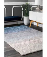 Nuloom Zoomy Ombre Striped Emily Blue Area Rug