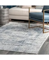 nuLoom Entice Matisse Distressed Vintage-Inspired Blue 5'3" x 7'7" Area Rug