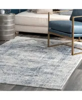 Nuloom Entice Matisse Distressed Vintage Inspired Blue Area Rug