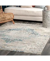 nuLoom Delicate Diana Persian Vintage-Inspired Blue 5'3" x 7'3" Area Rug