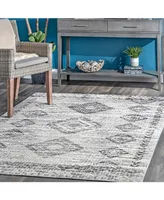 nuLoom Creek Transitional Apolline Gray 8' x 10' Area Rug