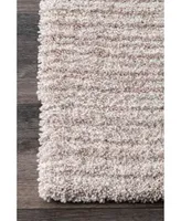 nuLoom Zoomy Ombre Striped Emily Blue 8' x 10' Area Rug