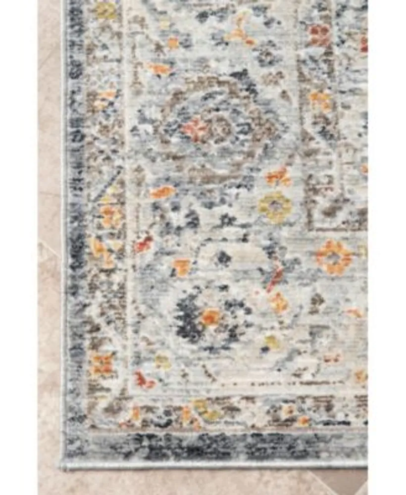 Nuloom Laziza Seren Persian Distressed Silver Area Rug