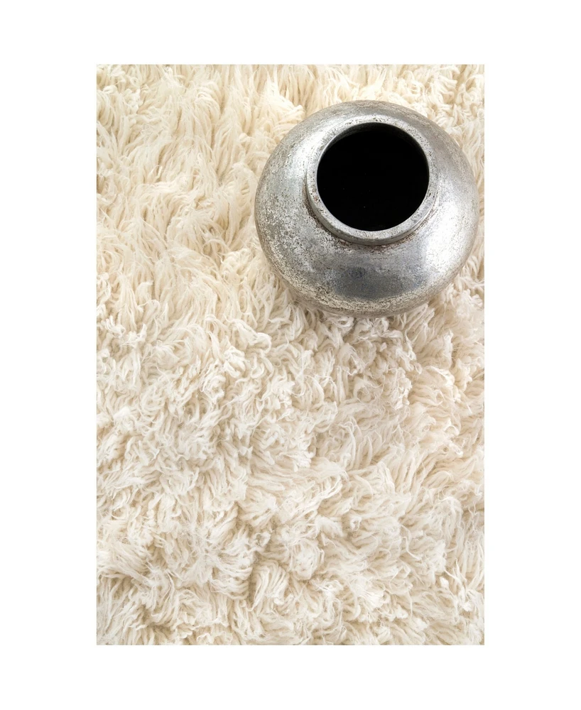 nuLoom Flokati Greek Alexis Flokati Neutral 3' x 5' Area Rug
