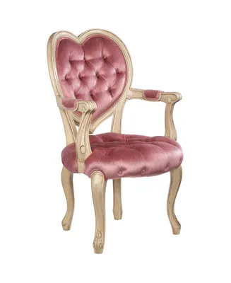 Design Toscano Sweetheart Victorian Heart-Backed Armchair - Off